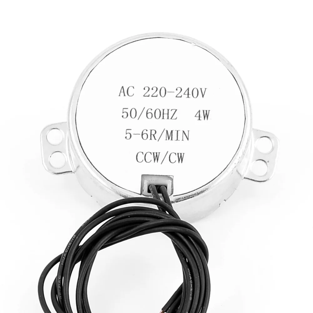 UXCELL (R) Высокое качество 1 шт. AC 220 240 В CCW/CW направление 4 Вт 50/60 Гц Частота 5 6 об/мин