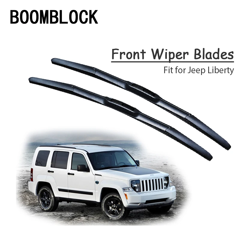 Car Windshield Rubber Front Wiper Blades Arm Kit For Jeep Liberty KJ KK
