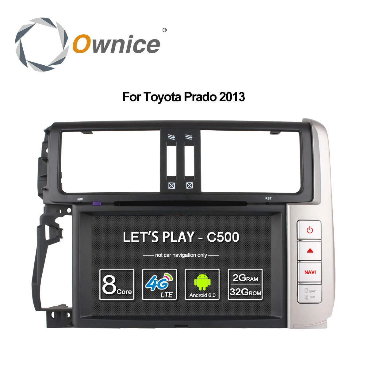 

4G SIM LTE 2 Din 8" Android 6.0 Octa 8 Core Car DVD for Toyota Land cruiser Prado 150 2010 - 2013 car GPS Stereo BT wifi 32G ROM
