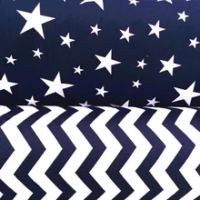 160 см* 50 см волнистая звезда хлопок ткань детская одежда для детей постельное белье льняные шторы Подушка Ткань для шитья пэчворк ткани tecidos