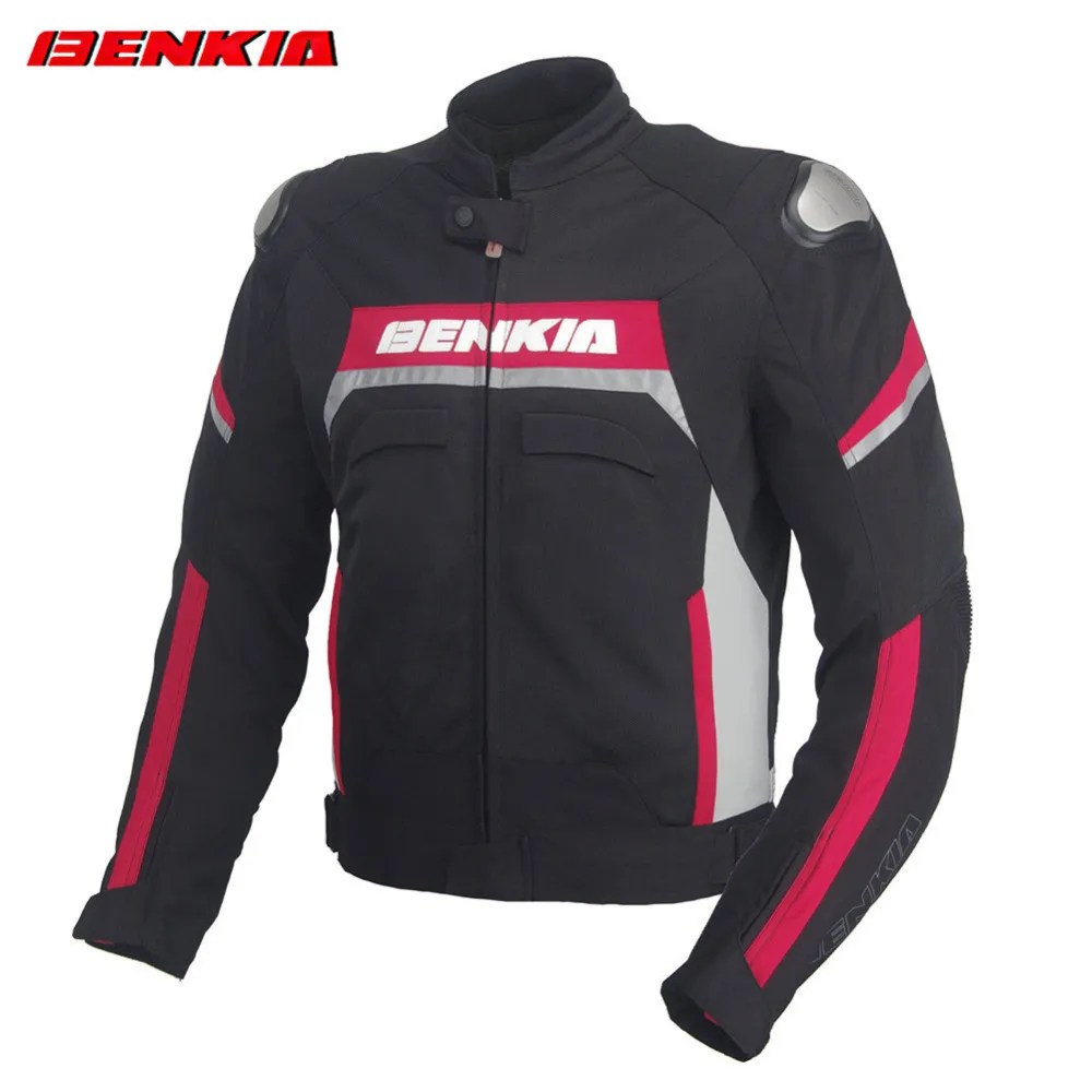 

BENKIA JW45 Motorcycle Jacket Biker Jaqueta Motoqueiro Motorcycle Clothing Men Racing Jacket With Removable Windproof Lining