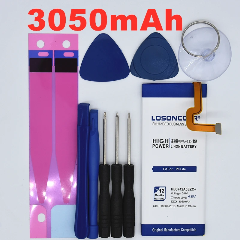 

HB3742A0EZC HB3742A0EZC+ For Huawei Ascend P8 Lite Battery GR3 2016 TAG-L21 L22 L23 L01 L03 L13 ALE-L21 UL00 For Ascend P8 CL00