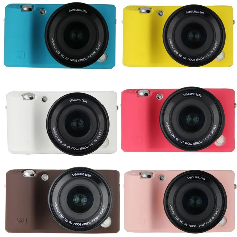 Приятный мягкий силиконовый резиновый защитный чехол для камеры Samsung NX500|rubber