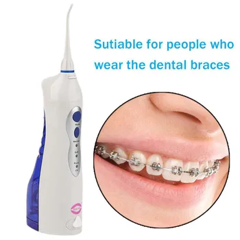 

CUMMUO Potable Oral Jet Floss Machine Water Toothpick Teeth Whitening Water Flosser US/EU Plug Dental Tooth Cleaning Tool