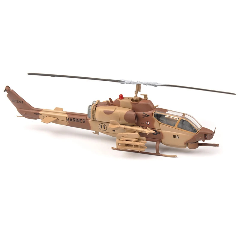  1:72 MARINES AH-1W Super Cobra Armed Helicopter Aircraft model IXO Collectable Helicopter Toy Model