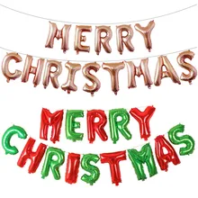 Ballons en lettres en aluminium 16 pouces, décoration de noël, à Air, fournitures de fête, en lettres Alphabet joyeux noël