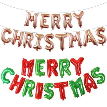 

16 inch Letter Foil Balloons Merry Christmas Alphabet Air Balloon Christmas Decorations Globos Xmas Ornament Party Supplies