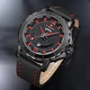 NAVIFORCE-reloj deportivo de cuarzo para hombre, cronógrafo militar con correa de cuero, camiseta nueva de lujo ► Foto 2/6