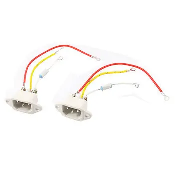 

2 Pcs IEC320 C14 Rice Cooker Adapter Plug w 20A 185 Celsius Fuse Protector
