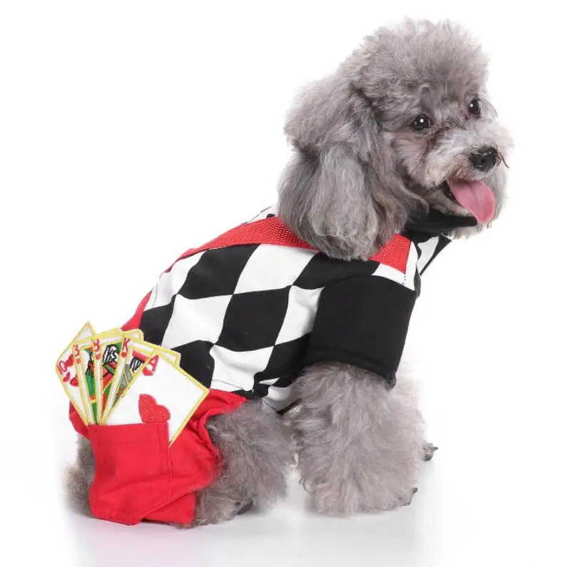 Хэллоуин для домашней собаки, одежда для собак оптом; круглая горловина; рождественские костюмы для чихуахуа зимние собака пальто, Одежда для питомцев для небольших собак Одежда для кошек - Цвет: as picture show