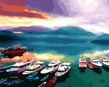 

Frameless diy paintings by numbers paint by number for home decor oil picture painting 5065cm bay