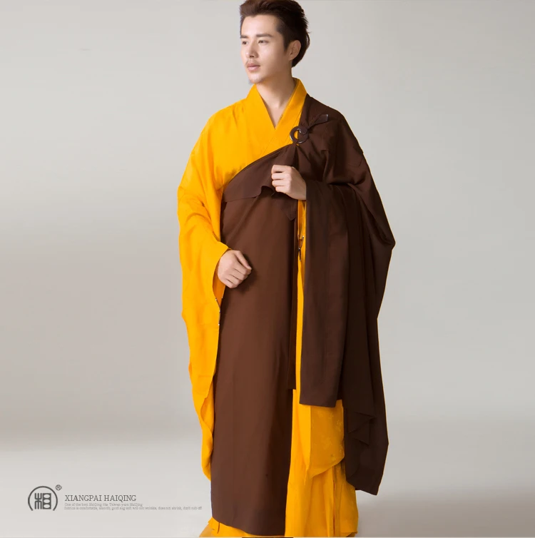 Shanghai Story/брендовая льняная буддийская одежда, одежда для отдыха, монашеские одежды коричневого цвета, пять вариантов одежды Bodhisattva