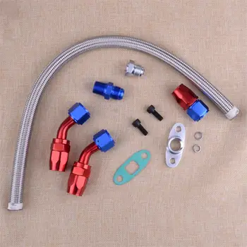 

CITALL High Performance Car Oil Return Drain Line Kit Turbo Charger for T3 T4 T70 T66 TO4E T61