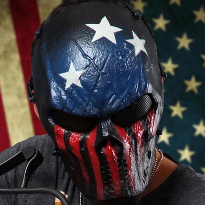 Креативная маска с черепом Wargame Chief Tactical CS Cosplay Masked Mask шалость забавная камуфляжная маска для верховой езды на лицо полные маски подарок на Хэллоуин