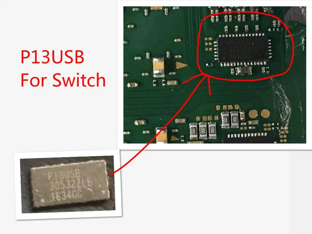 Для пульта дистанционного управления NS переключатель материнской платы изображения IC m92t36 Зарядка батареи микросхема Bq24193 аудио-видео управление IC P13USB - Цвет: 1pc P13USB