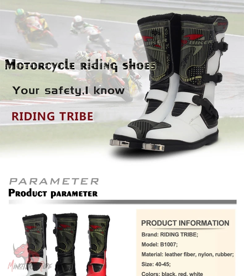 PRO-BIKER/мотоциклетные ботинки; мужские ботинки для скоростных гонок; ботинки для езды на велосипеде; ботинки для мотокросса до колена; мужские водонепроницаемые ботинки с высоким голенищем