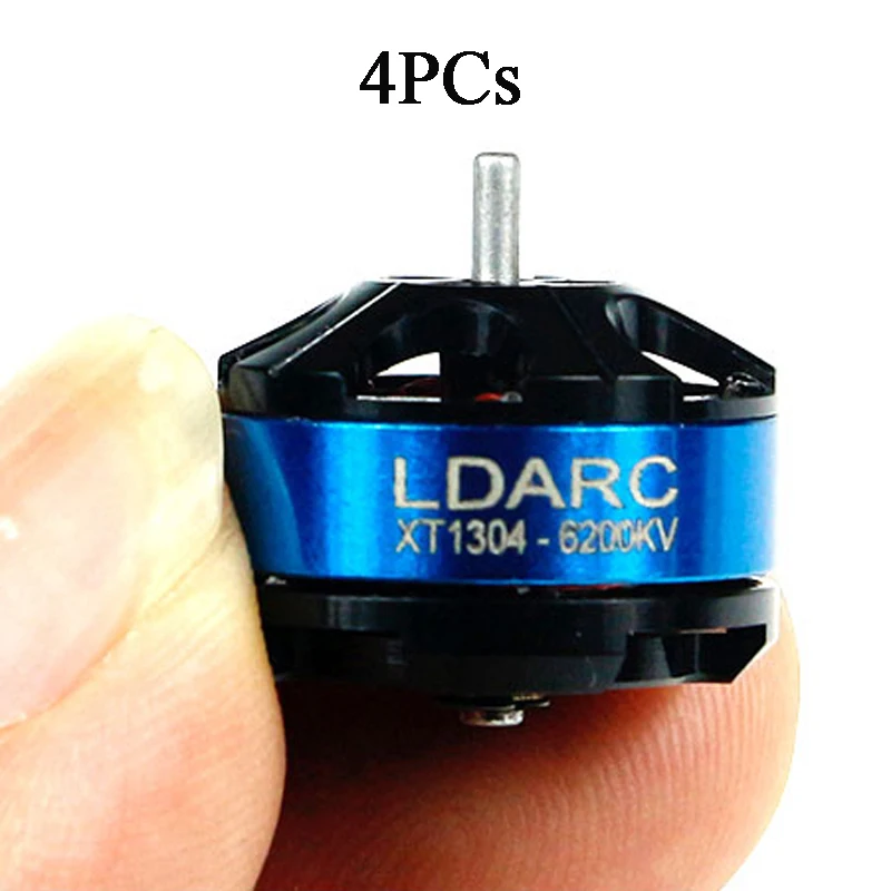 4 шт. FPV двигатели 1304 XT 4100KV 6200KV мини Бесщеточный 2-4S VS 1106 двигатель для RC Дрон