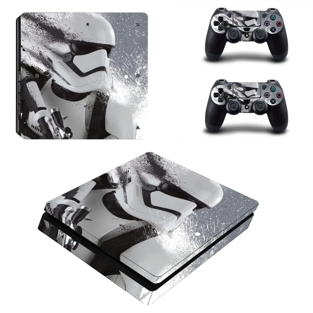 Звездные войны PS4 тонкая консоль и контроллеры набор кожи виниловая наклейка для