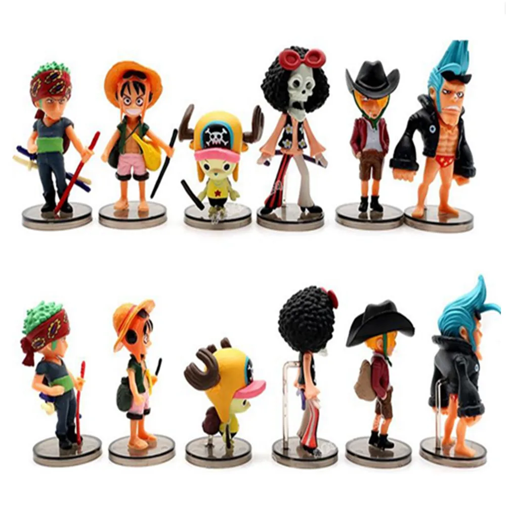

1 pcs Cartoon One Piece Action Figure Statue Cute Luffy PVC Model Anime Collection Kid Gift Toy