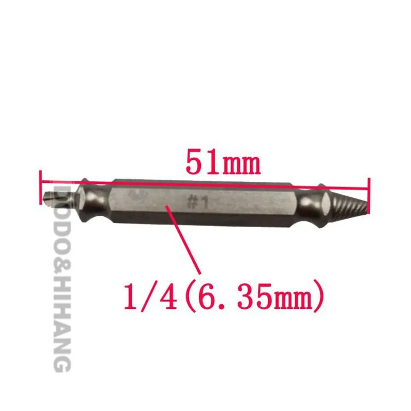 4PCS A set of Speed out Damaged Screw Extractor and Bolt Extractor high speed steel brocas para metal gereedschap DZ200