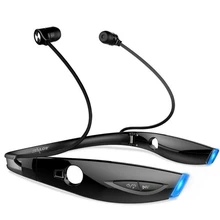 H1 Stereo Esporte Bluetooth Headset Sem Fio fone de Ouvido Dobrável LEVOU Luminosa À Prova D’ Água Fone de Ouvido Para Celular Com Microfone