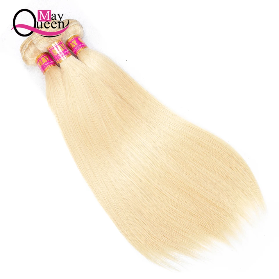 May Queen Malaysian Straight 613 Blonde Hair Weave Extensions 3 Bundles 100% Remy Human Hair 10-26 Inch Honey Blond Color May Queen Malaysian Straight 613 Blonde Hair Weave Extensions 3 Bundles 100% Remy Human Hair 10-26 Inch Honey Blond Color