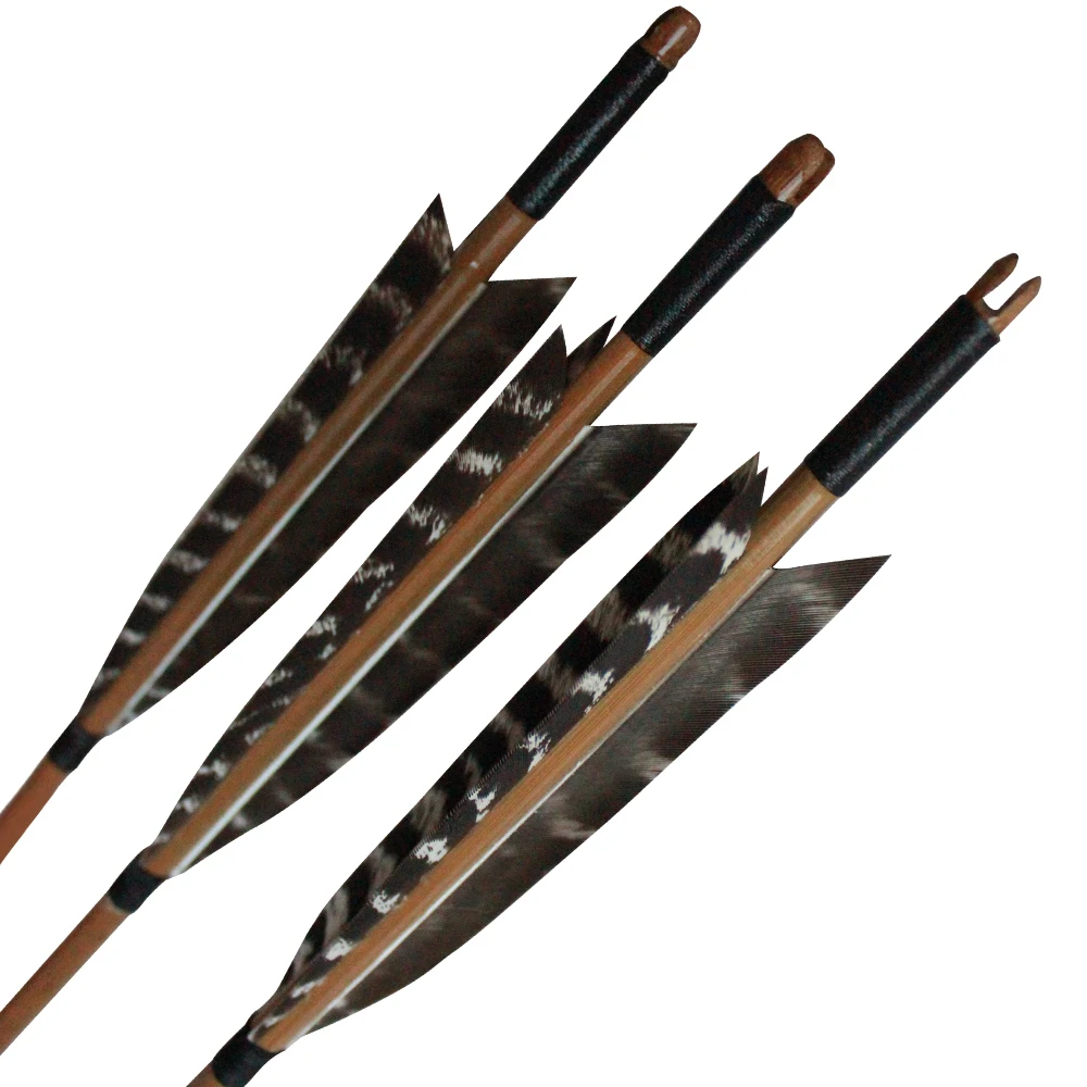 12pcs Japanese Bamboo Arrows Traditional Chinese Hunting Arrows Natural Material Eagle Feather Feather Locket Arrowarrow Symbol Aliexpress