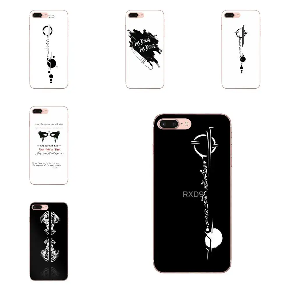

For Xiaomi Redmi Note 2 3 3S 4 4A 4X 5 5A 6 6A Pro Plus TPU Print Phone Lexa Tattoo The 100 Black