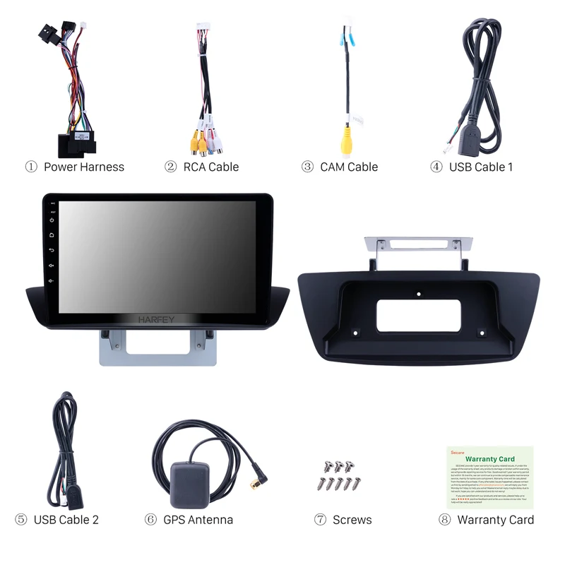 Cheap Harfey 2Din Head Unit Car Radio 9 Inch Stereo Android 8.1 For 2012 2013-2018 Mazda BT-50 Overseas GPS Multimedia Player AUX WIFI 4