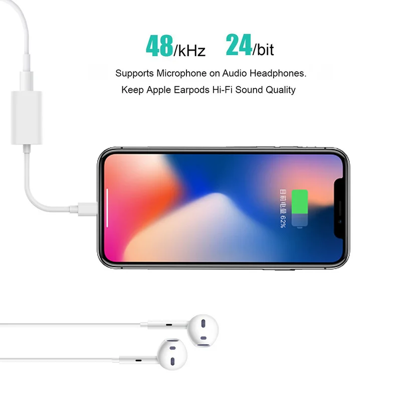 Рожденный Для iPhone XS XR MAX splitter 2 в 1 для двойной молнии зарядный кабель поддержка