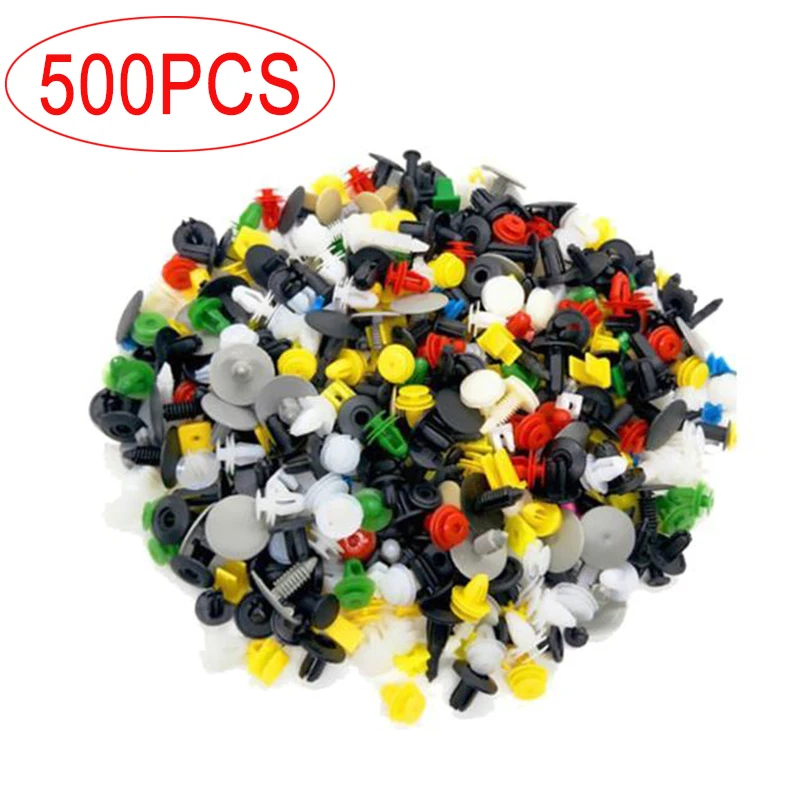 

500PCS 6mm Car Fastener Bumper Cover Diversion Plate Fender Plastic Screw Rivet Clips for Honda Civic Accord Jazz NO09
