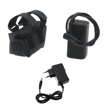 

Waterproof Bike Light Power 8.4V 6400mAh 4x18650 Battery Pack for CREE XML T6 X2 X3 Bike headlamps + 18650 Battery Charger