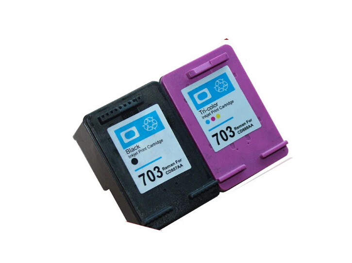 2 unidades de un conjunto negro y color del cartucho de tinta compatible  para hp 703 fcd887aa cd888aa para hp deskjet d730 f735 k510a k109a  k209a|ink cartridge|compatible ink cartridgeink cartridge for hp -