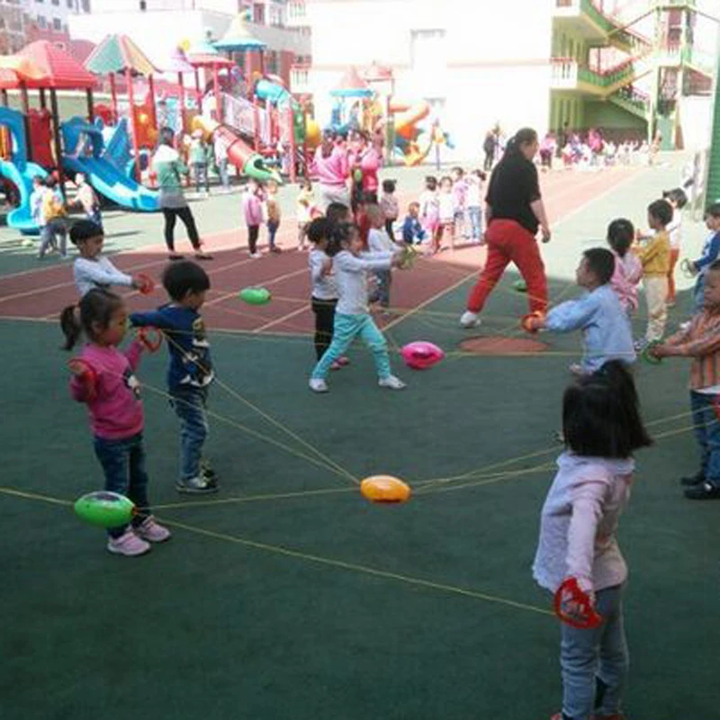 

Children hand-draw double play game sport outdoor interactive ball toy shuttle hand cooperate exercising ball game children kids