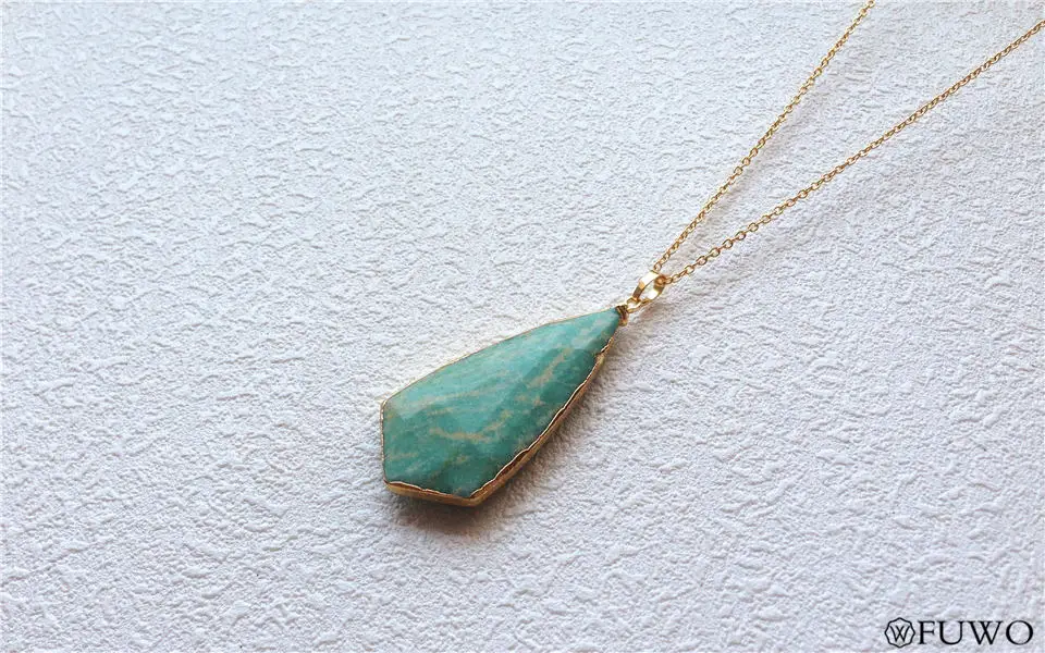 Triangle Amazonite Necklace 9