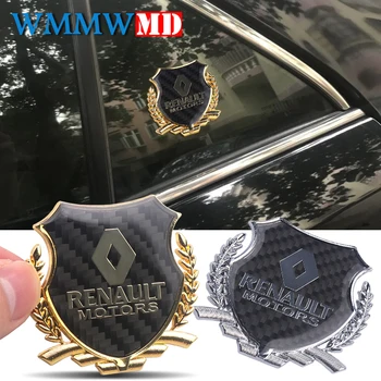 

Car styling Auto window carbon fiber Emblem Badge Decal rear trunk Sticker for Renault Megane Latitude Vel Satis captur FRENDZY