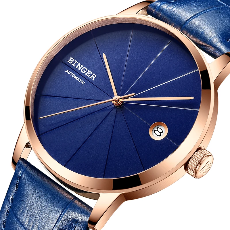 Часы мужские механические водонепроницаемые с сапфировым стеклом|hombre|hombre reloj |