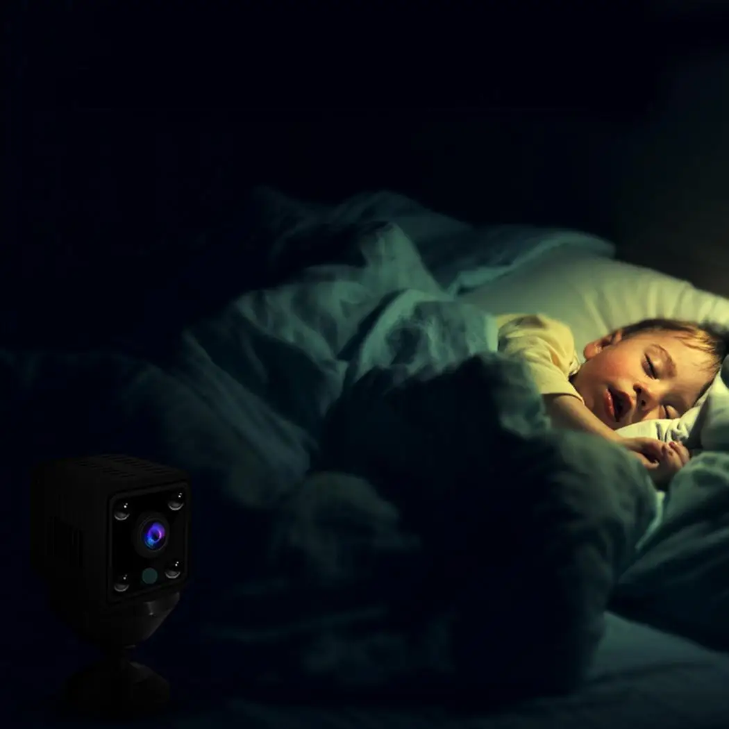 

Wireless WIFI Mini Home Camera Motion Detection Capture video HD 1920x1080p. Night Vision APP Remote 500mAh