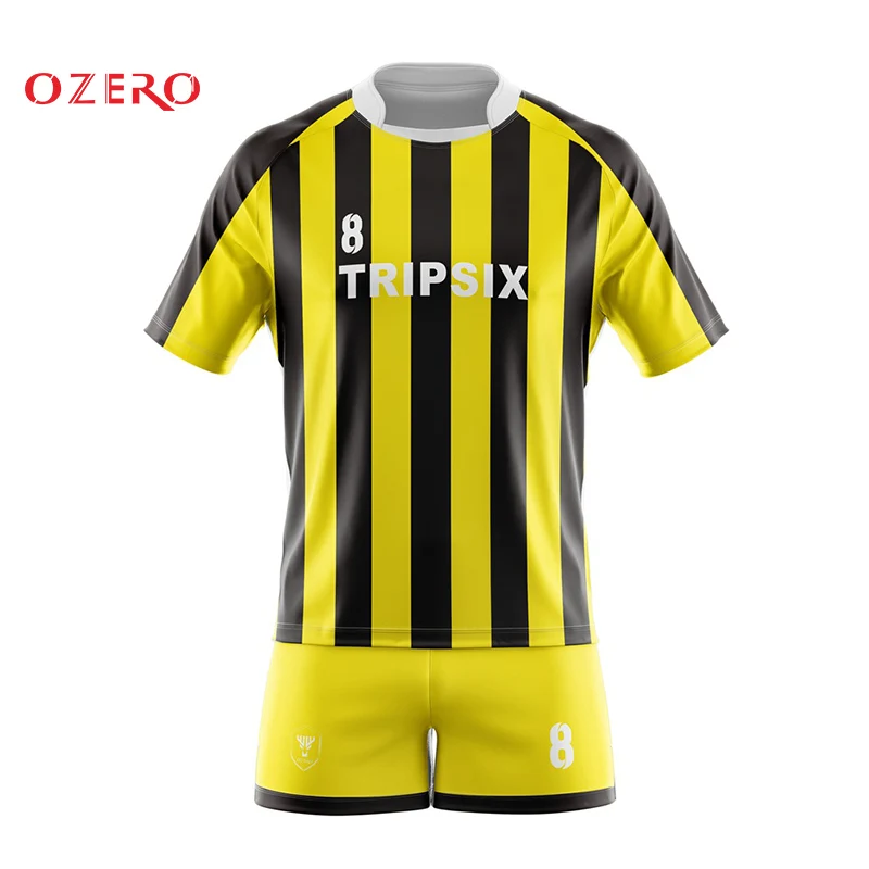 Color rojo y amarillo rayas Super Rugby