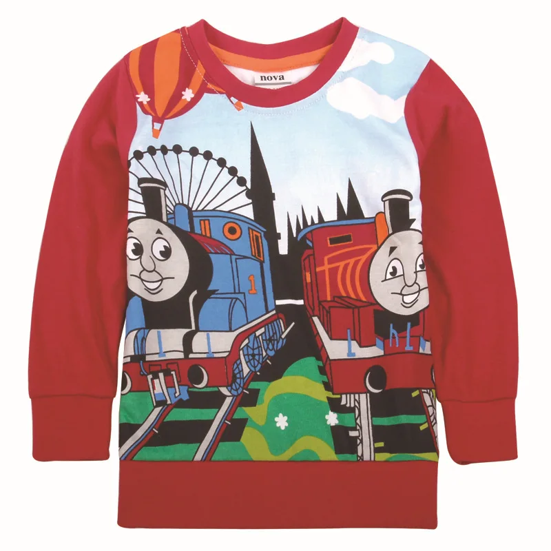 

Kis Baby Boys  Thomas And Friends Trains Clothes Children  Spring Autumn 100% Cotton Long  Sleeve T Shirts