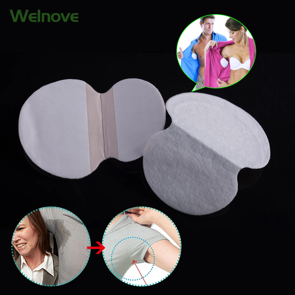 2pcs/1pair Underarm Cotton Sweat Pads Disposable Armpits Antiperspirant