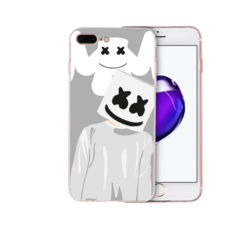 Мягкий силиконовый DJ Marshmello чехол для телефона marshmallow для iPhone 6 7 8 6s plus shell X XR XS MAX cover 5 5S se для TPU Apple Coque - Цвет: case 12