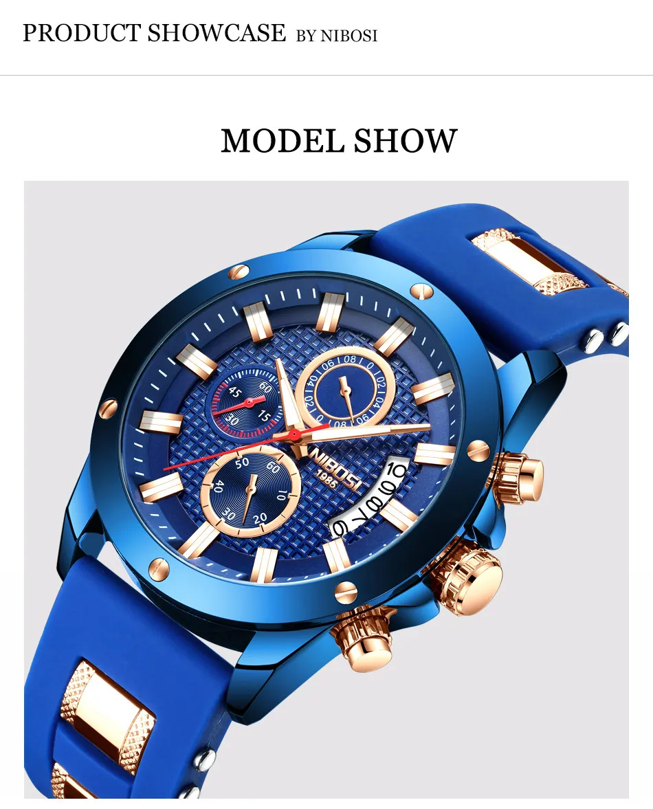 NIBOSI Men Sports Watch Top Brand Luxury Waterproof Military Army Watch Man Clock Outdoor Watch Relogio Masculino Esportivo      (2)