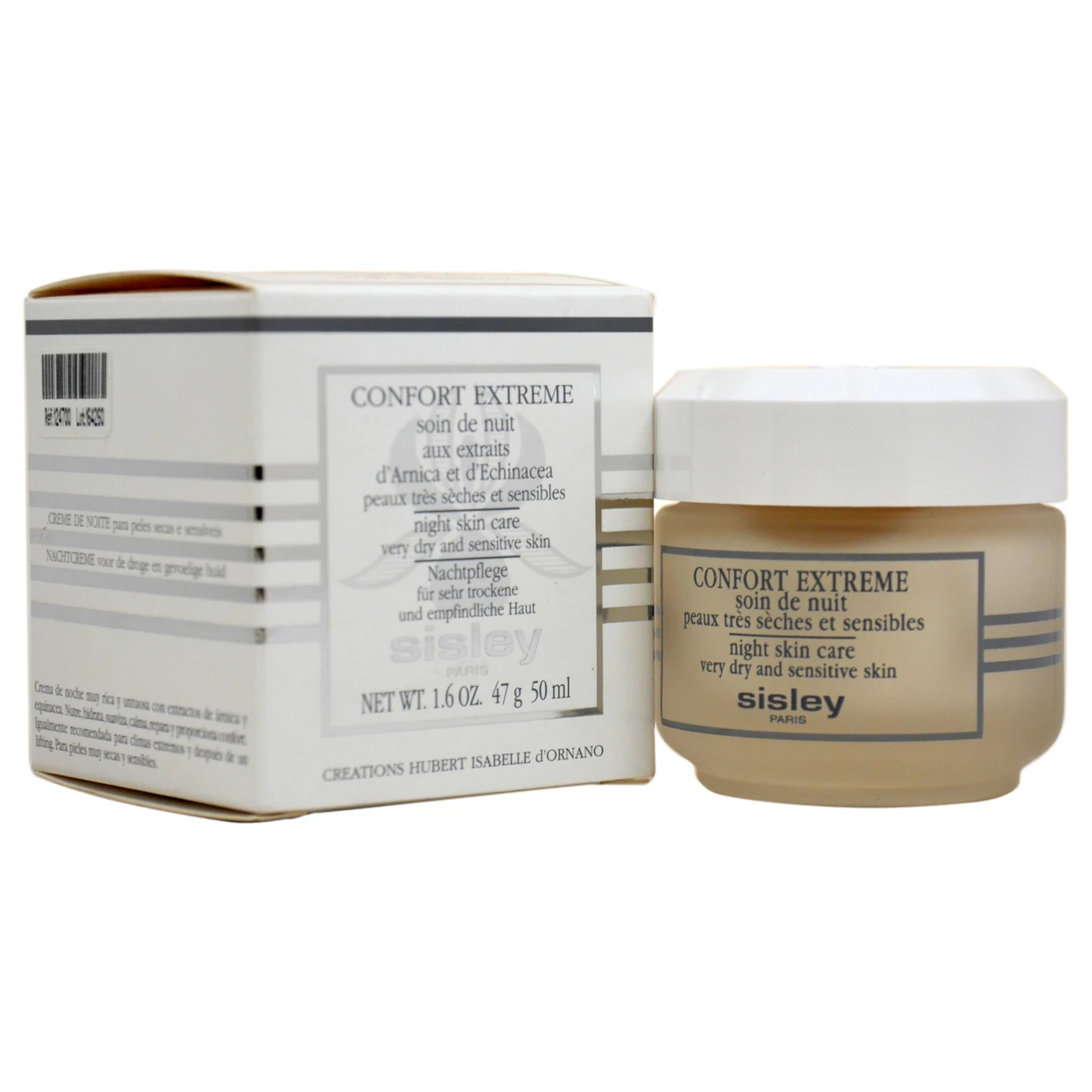 Confort Extreme Night Skin Care For Very Dry and Sensitive Skin by Sisley for Unisex - 1.6 oz Cream
