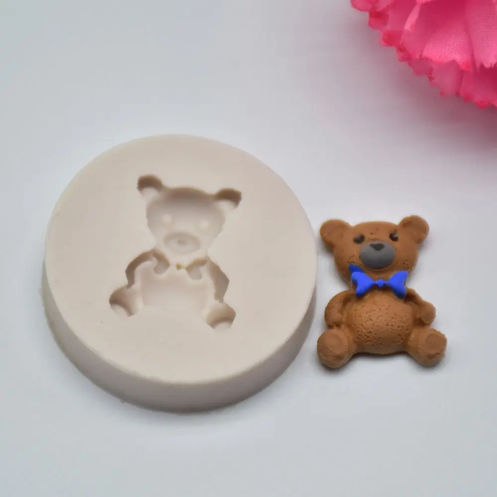 Силиконовая форма «Медведь» 1 шт. мини-помадка форма для украшения торта инструменты форма для шоколадной мастики форма для шоколадного мыла