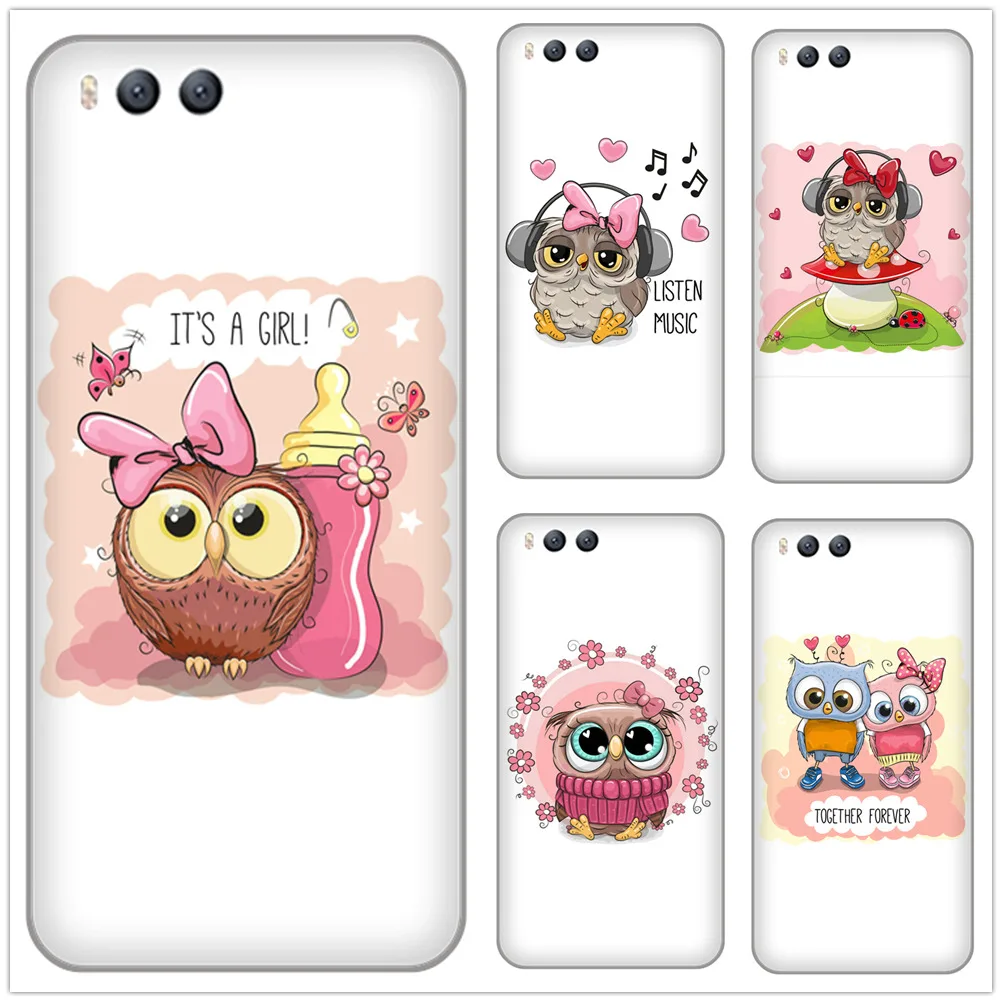 Симпатичные Музыка сова розовый baby love силиконовый чехол для xiaomi 3 note3 4 4c 5S 5 6 redmi 4a 6a