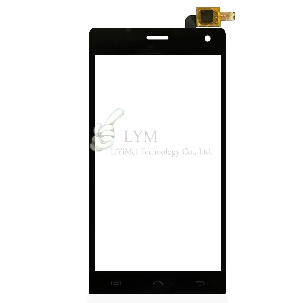 Black TP for Highscreen Verge 5 0 Touch Screen Digitizer Glass Panel No LCD Display Replacement
