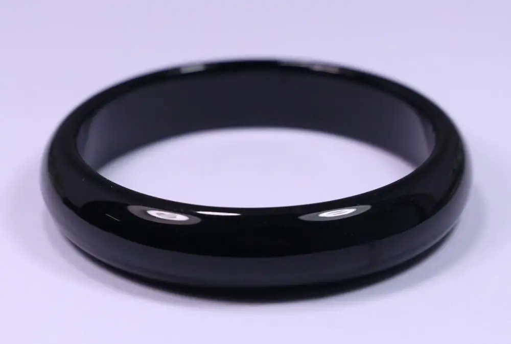 

68MM VERY FINE RARE NATURAL BLACK JADEITE JADE BRACELET BANGLE a 5.19