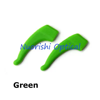 20 пар T2500 Высокое качество силиконовый Противоскользящий держатель для очков аксессуары ушной крючок для спортивных очков наконечник для дужки - Цвет: Green