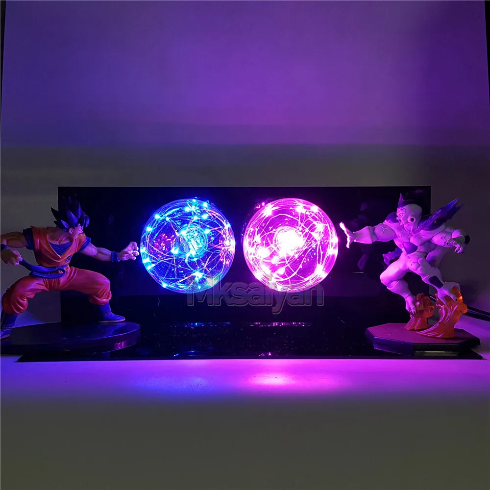 Dragon Ball лампа Goku VS Freeza светодиодный ночной Светильник ламинария фигурка Аниме Драконий жемчуг зет Goku Frieza фигурка ПВХ Модель игрушки